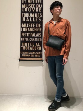 「Discoat Parisien」｜「アイテム（その他シューズ）」を使った、Discoat  men'sさん（メンズ・175cm）の春コーディネート