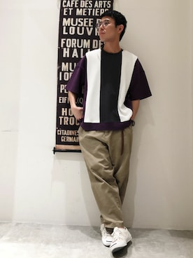 「ロングベルト」｜Discoat  men'sさん（メンズ・170cm）の春コーディネート