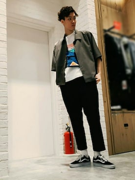 「KELTY（ケルティ）のアイテム」を使った、Discoat  men'sさん（メンズ・181cm）の春コーディネート