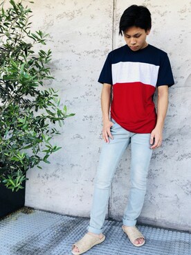 「DICAS（ディカス）のアイテム」を使った、Discoat  men'sさん（メンズ・170cm）の夏コーディネート