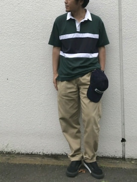 「SUPERTHANKS（スーパーサンクス）のアイテム」を使った、Discoat  men'sさん（メンズ・170cm）の夏コーディネート