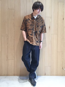 「Discoat Parisien」｜「アイテム（スラックス）」を使った、Discoat  men'sさん（メンズ・175cm）の夏コーディネート