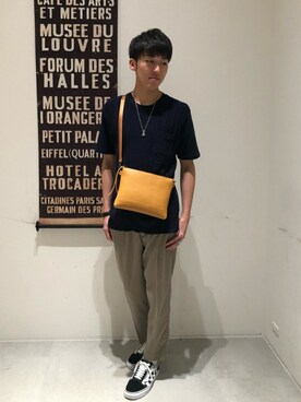 「Discoat Parisien」｜「アイテム（スラックス）」を使った、Discoat  men'sさん（メンズ・175cm）の夏コーディネート