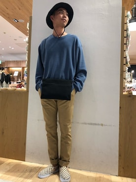 「チェッカーフラッグ祭り」｜Discoat  men'sさん（メンズ・178cm）の秋コーディネート