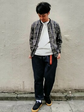 「SLACK FOOTWEAR（スラックフットウェア）のアイテム」を使った、Discoat  men'sさん（メンズ・170cm）の秋コーディネート