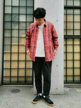 「SLACK FOOTWEAR（スラックフットウェア）のアイテム」を使った、Discoat  men'sさん（メンズ・170cm）の秋コーディネート