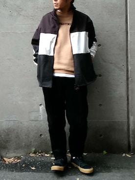 「SLACK FOOTWEAR（スラックフットウェア）のアイテム」を使った、Discoat  men'sさん（メンズ・170cm）の秋コーディネート