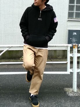 「SLACK FOOTWEAR（スラックフットウェア）のアイテム」を使った、Discoat  men'sさん（メンズ・170cm）の秋コーディネート