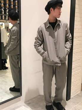 「Discoat Parisien」｜「アイテム（ブルゾン）」を使った、Discoat  men'sさん（メンズ・176cm）の冬コーディネート