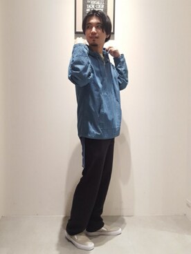 「SLACK FOOTWEAR（スラックフットウェア）のアイテム」を使った、Discoat  men'sさん（メンズ・176cm）の春コーディネート