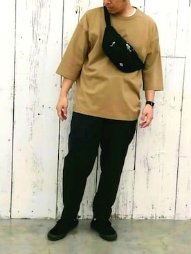 「Discoat Parisien」｜「アイテム（パンツ）」を使った、Discoat  men'sさん（メンズ・170cm）の春コーディネート
