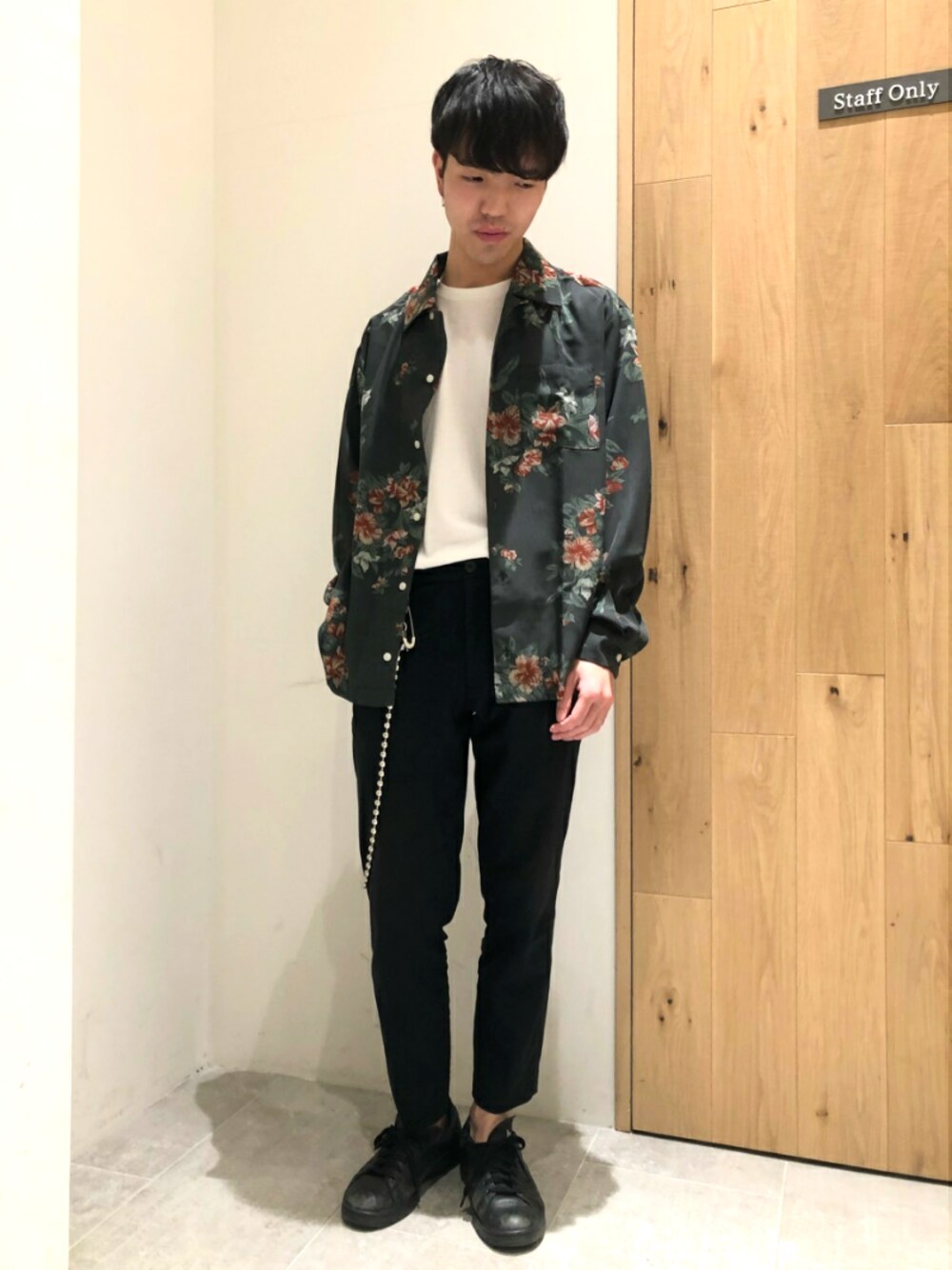 DISCOAT 花柄オープンカラーシャツ　M 花柄 長袖 オープンカラーシャツ \u2013 古着屋Top of the Hillのネット通販