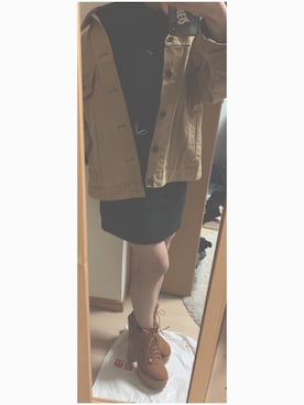 「Carhartt（カーハート）のアイテム（その他アウター）」を使った、s43yさん（レディース・149cm）の冬コーディネート