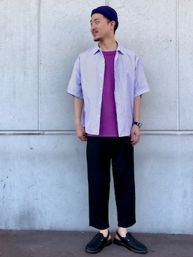 「AND TEMA（アンドテマ）のアイテム」を使った、Takahiro_miwaさん（メンズ・180cm）の夏コーディネート