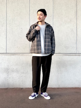 「黒パンツ」｜Takahiro_miwaさん（メンズ・180cm）の秋コーディネート