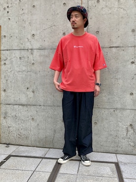 「アイテム（チノパンツ）」を使った、Takahiro_miwaさん（メンズ・180cm・20代）の夏コーディネート