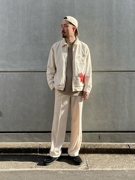 「BIG MAC（ビッグマック）のアイテム（カバーオール）」を使った、Takahiro_miwaさん（メンズ・180cm）の冬コーディネート