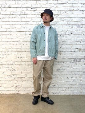「WILD THINGS（ワイルドシングス）のアイテム（帽子）」を使った、Takahiro_miwaさん（メンズ・180cm）の冬コーディネート