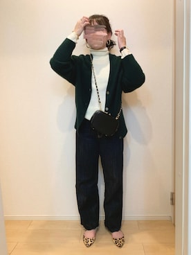 KANさん（レディース・157cm）の冬コーディネート