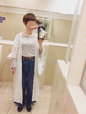 「Samansa Mos2 blue（サマンサモスモスブルー）のアイテム（ローファー）」を使った、Y 。さん（レディース・161cm）の春コーディネート