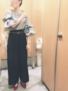 「ポインテッドトゥパンプス」｜Y 。さん（レディース・161cm）の夏コーディネート
