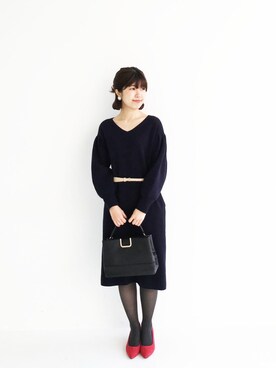 「おめかしコーデ」｜tama_hacoさん（レディース・160cm）の冬コーディネート