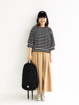 「アイテム（ピアス（両耳用））」を使った、tama_hacoさん（レディース・160cm・20代）の秋コーディネート
