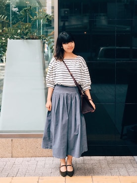「アイテム（ピアス（両耳用））」を使った、tama_hacoさん（レディース・160cm・20代）の秋コーディネート