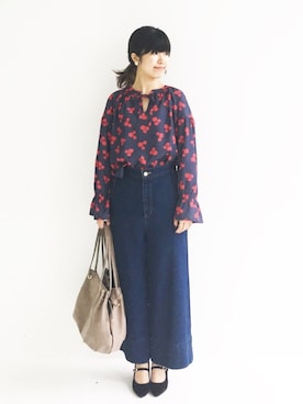 「アイテム（ピアス（両耳用））」を使った、tama_hacoさん（レディース・160cm・20代）の秋コーディネート