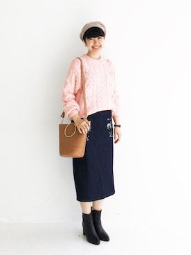 「アイテム（ピアス（両耳用））」を使った、tama_hacoさん（レディース・160cm・20代）の秋コーディネート