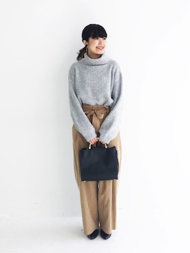 「アイテム（ピアス（両耳用））」を使った、tama_hacoさん（レディース・160cm・20代）の秋コーディネート