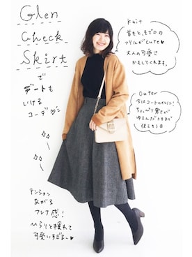 「haco!（ハコ）のアイテム（ジャケット/アウター）」を使った、tama_hacoさん（レディース・160cm）の冬コーディネート