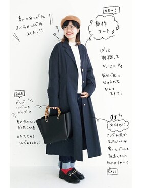 「haco!（ハコ）のアイテム（ジャケット/アウター）」を使った、tama_hacoさん（レディース・160cm）の冬コーディネート