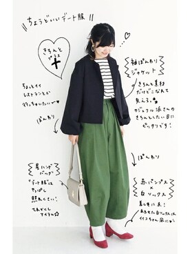 「haco!（ハコ）のアイテム（ジャケット/アウター）」を使った、tama_hacoさん（レディース・160cm）の冬コーディネート