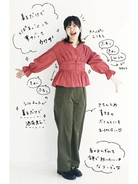 「haco!（ハコ）のアイテム（バングル/リストバンド）」を使った、tama_hacoさん（レディース・160cm）の春コーディネート
