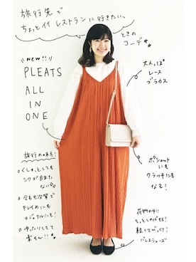 「haco!（ハコ）のアイテム（オールインワン・サロペット）」を使った、tama_hacoさん（レディース・160cm）の春コーディネート