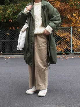 「M65」｜miho さん（レディース・153cm）の秋コーディネート