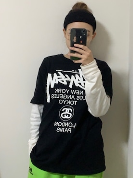 「BASIC COTTON（ベーシックコットン）のアイテム（パンツ）」を使った、  ｃｏｃｏさん（レディース・160cm）の春コーディネート