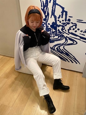 「agnes b.（アニエスベー）のアイテム（パンツ）」を使った、アニエスベー池袋西武店さん（レディース・148cm）の秋コーディネート