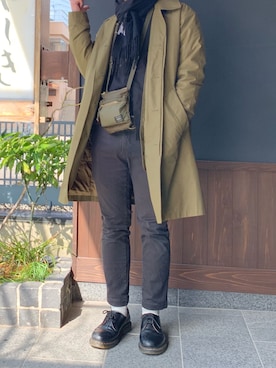 「A.P.C.（アーペーセー）のアイテム（その他アウター）」を使った、ハさん（メンズ・172cm）の春コーディネート