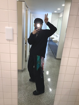 「BIGBANG（ビッグバン）のアイテム」を使った、とかげちゃんさん（レディース・160cm）の秋コーディネート