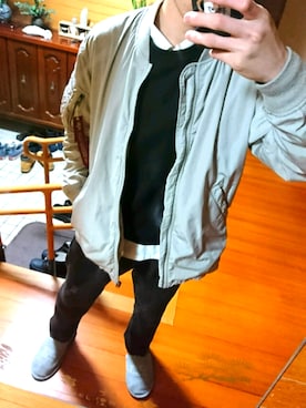 「SEVENDAYS=SUNDAY（セブンデイズサンデイ）のアイテム（スラックス）」を使った、yu-ki さん（メンズ・168cm）の春コーディネート