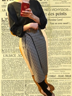 「Cherite by PRIME PATTERN（シェリエットバイプライムパターン）のアイテム」を使った、ぴーにさん（レディース・156cm）の冬コーディネート