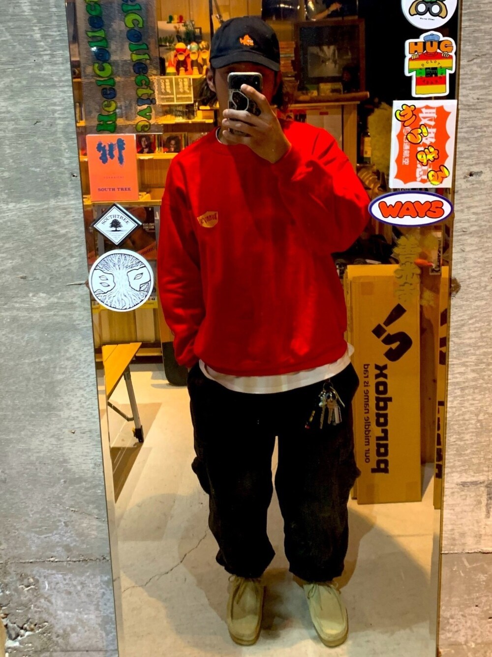 「おしゃれさんと繋がりたい、SK8　、skateboard、スケータースタイル、スケボー、street、streetstyle、ストリート、ストリートコーデ、stylesample」｜「ACAPULCO GOLDのアイテム（キャップ、ブラック系）」を使った、TKKさん（メンズ・174cm）の冬コーディネートの1枚目の写真