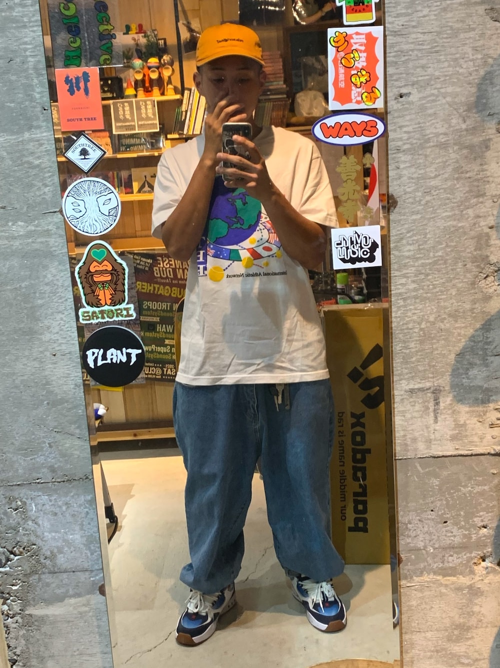 「お洒落さんとつながりたい、SK8　、skate、スケータースタイル、スケーター、street、streetstyle、ストリート、ストリートコーデ、stylesample」｜「RELAX ORIGINALのアイテム（キャップ、オレンジ系）」を使った、TKKさん（メンズ・174cm）の夏コーディネートの1枚目の写真