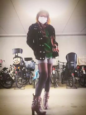 「OZONE COMMUNITY（オゾンコミュニティ）のアイテム」を使った、華さん（レディース・162cm）の冬コーディネート
