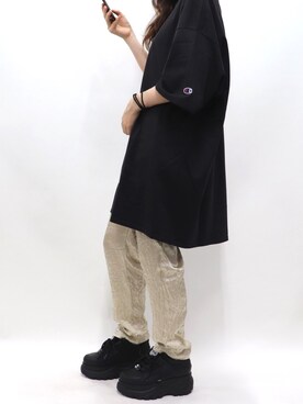 「Buffalo（バッファロー）のアイテム」を使った、さんなさん（レディース・163cm）の夏コーディネート