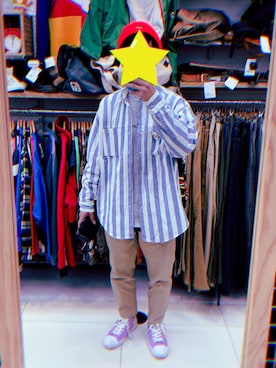 「RIPNDIP（リップンディップ）のアイテム（シューズ）」を使った、kkさん（メンズ・170cm）の春コーディネート