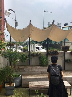 「FREAK'S STORE（フリークスストア）のアイテム（ハンチング/ベレー帽）」を使った、なっぱさん（レディース・158cm）の秋コーディネート