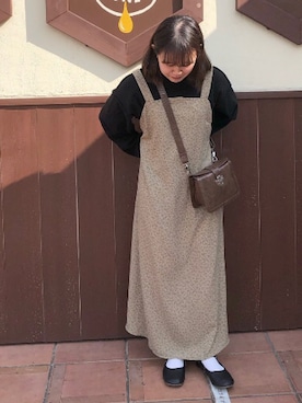 「アイテム（バッグ）」を使った、yunさん（レディース・145cm）の秋コーディネート